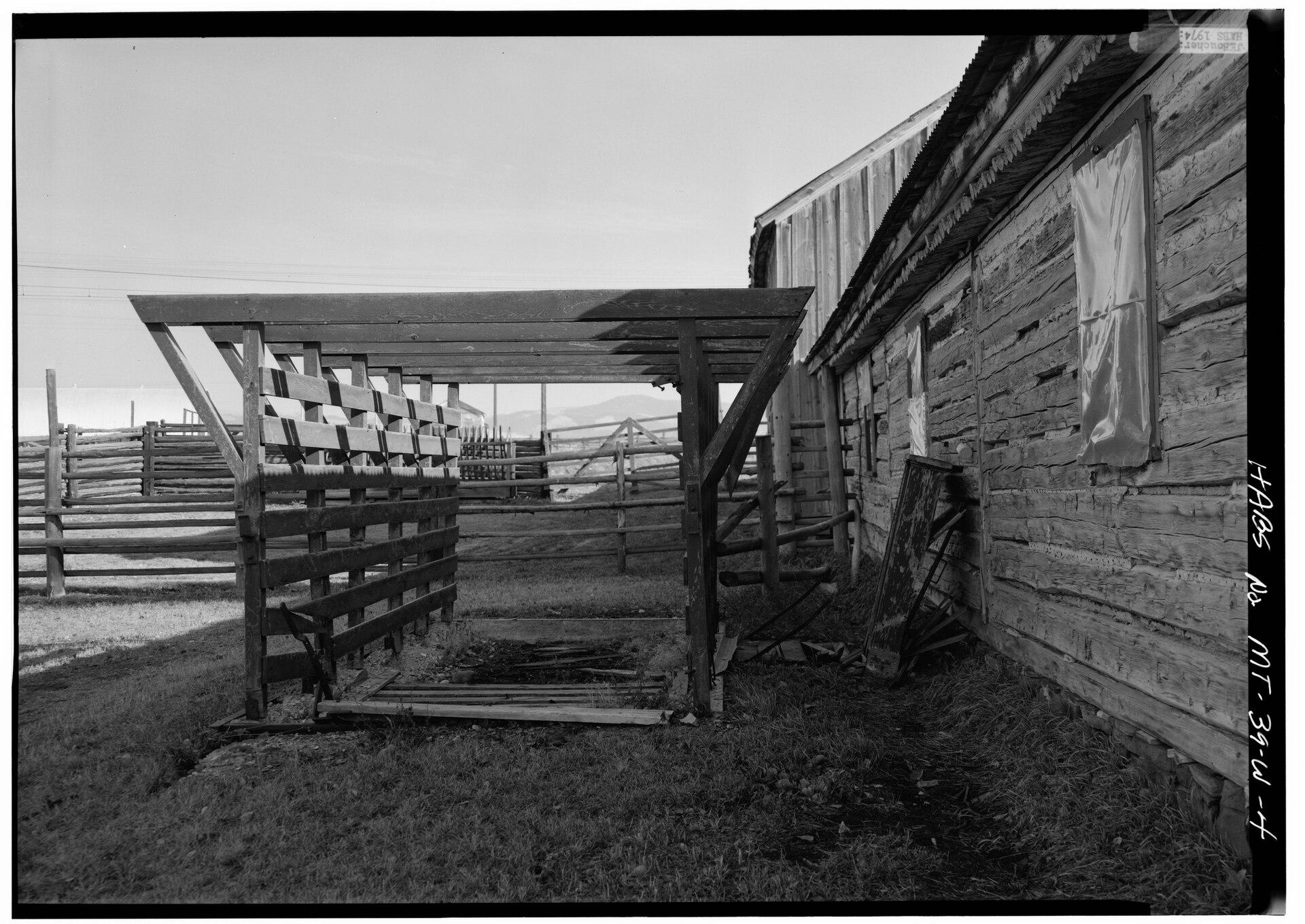 Livestock scale at a ranch
